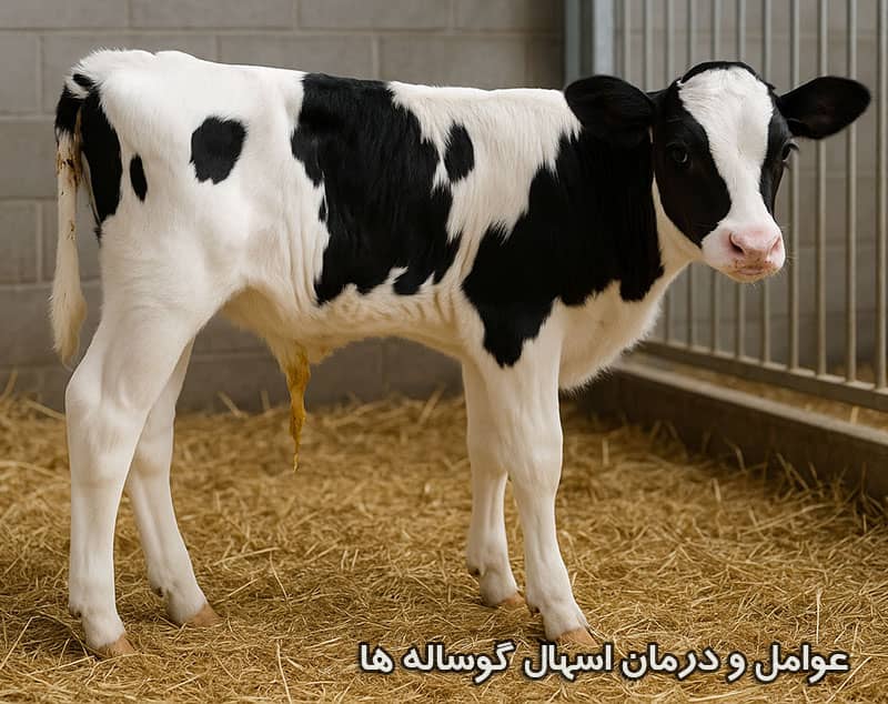 آشنایی با عوامل و درمان اسهال گوساله‌ ها