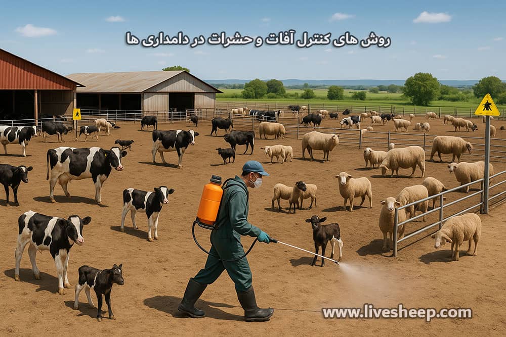 مراحل و روش های کنترل آفات و حشرات در دامداری ها مراحل و روش های کنترل آفات و حشرات در دامداری ها