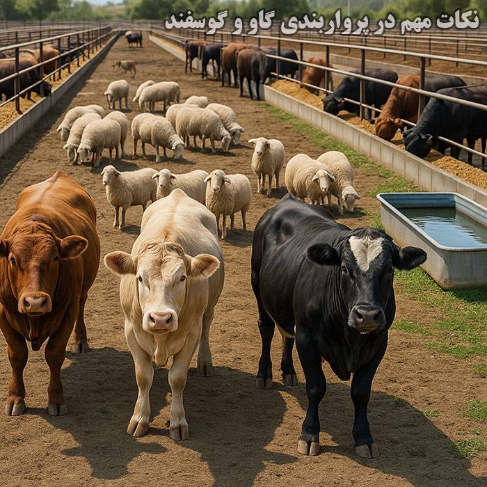 نکات مهم در پرواربندی گاو و گوسفند که باید بدانیم